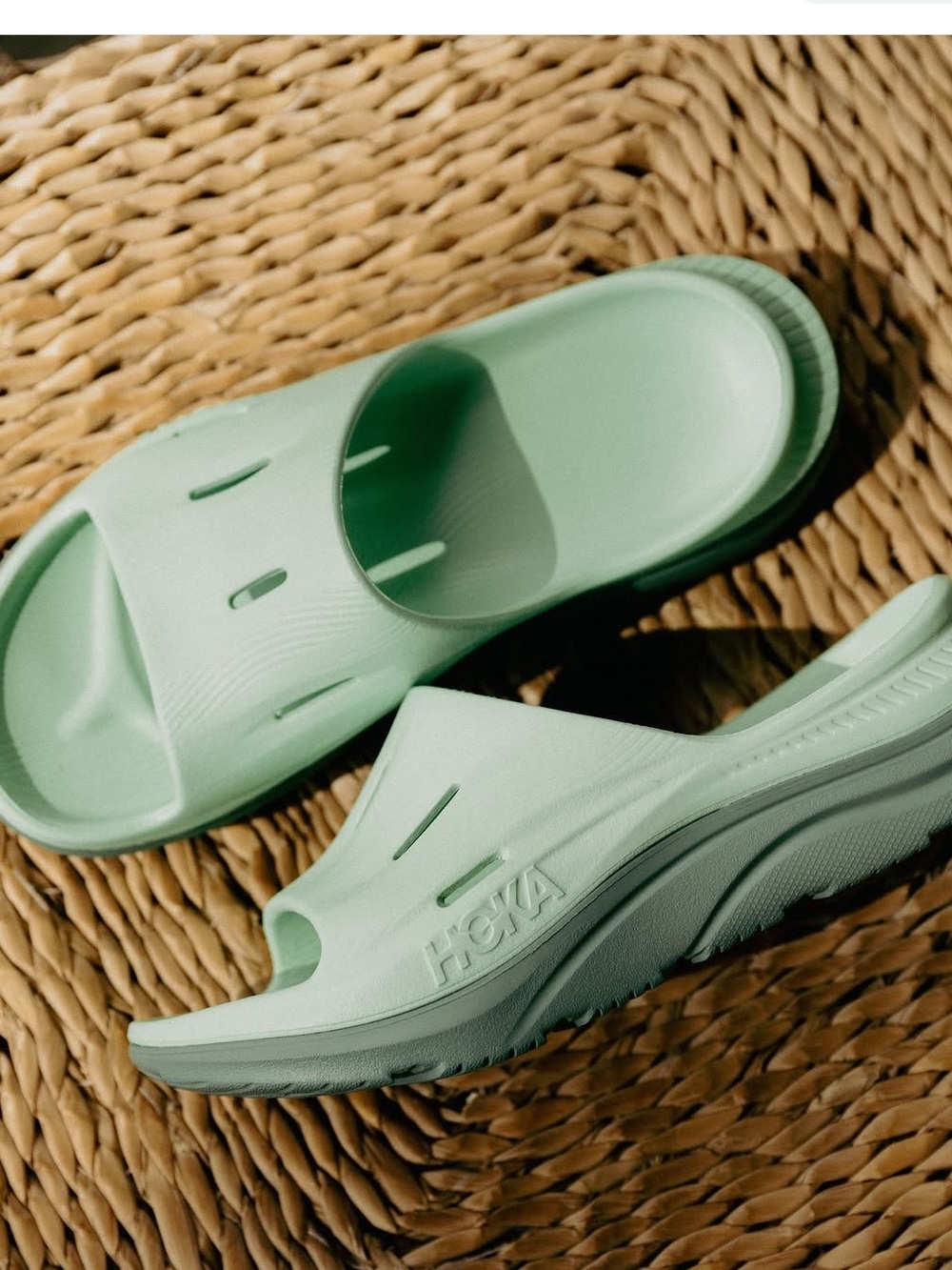 Hoka ORA Recovery Slide 3 women size 10 Mint Green Slide Sandals